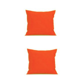 Set 2 Perne decorative patrate, 40x40 cm, pentru canapele, pline cu Puf Mania Relax, culoare orange, Palmonix