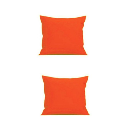 Set 2 Perne decorative patrate, 40x40 cm, pentru canapele, pline cu Puf Mania Relax, culoare orange foto