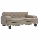 Cumpara ieftin Canapea pentru copii, cappuccino, 70x45x30 cm, piele ecologica