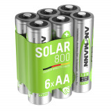 Acumulatori Lampi Solare AA, 800 mAh / Ansmann , 6 buc / set