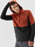 Polar regular cu glugă pentru bărbați - portocaliu, 4F Sportswear