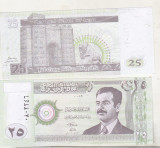 bnk bn Irak 25 dinari 2001 necirculat