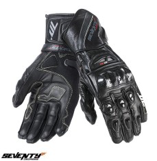 Manusi copii racing vara Seventy model SD-R2K negru/gri Negru/gri XS (6 cm) foto