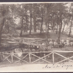 1743 - DEVA, Hunedoara, Park, Romania - old postcard, real Photo - used - 1935