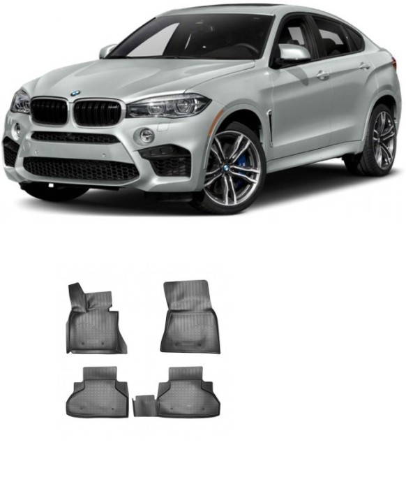 Set covorase cauciuc stil tavita BMW X6 (F16 F86M) 3D (2014-2020)