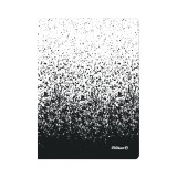 CAIET A5 COLOR EDITION 80 FILE, HARTIE 70G/MP, PATRATELE, CULOARE ALB/NEGRU