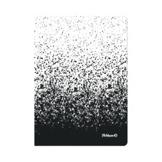 CAIET A5 COLOR EDITION 80 FILE, HARTIE 70G/MP, PATRATELE, CULOARE ALB/NEGRU