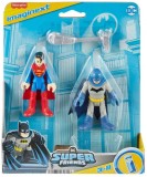 Set 2 figurine, Imaginext, DC Super Friends, Batman si Supergirl, HML09