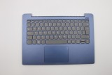 Carcasa superioara cu tastatura palmrest Laptop, Lenovo, IdeaPad 330S-14AST Type 81F8, 5CB0R07703, AM1DY000100, iluminata, Liquid Blue, layout UK