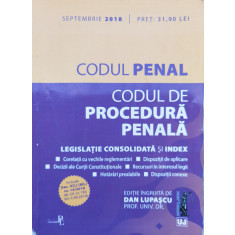 Codul Penal Si Codul De Procedura Penala - Dan Lupascu ,554819