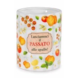 Cumpara ieftin Borcan decorativ, depozitare ceramica multicolora &Oslash; 10,5 cm x 13,5 H