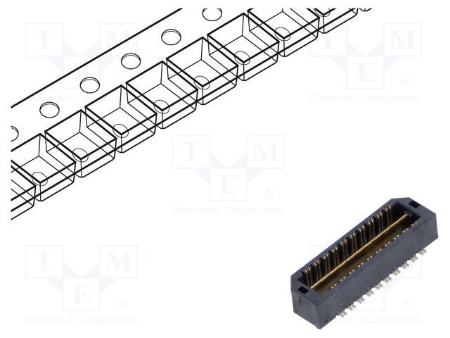 Conector PCB-PCB tată PIN 40 0,5mm QTH aurit SMT soclu 2A SAMTEC