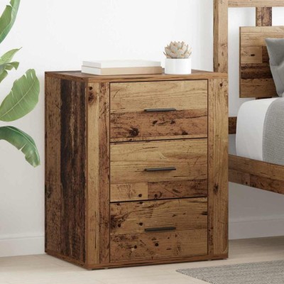 vidaXL Dulap de noapte Lemn vechi 50 x 36 x 60 cm Lemn compozit 881060 foto