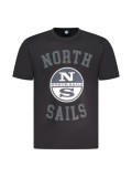 Cumpara ieftin North Sails Tricou barbati, cu imprimeu cu logo si text, Regular fit, Negru, S