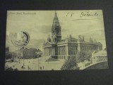 Carte Poștală Britanică originală &ndash; Portsmouth , Town Hall (cel mai probabil din perioada 1900&ndash;1940), Circulata, Printata
