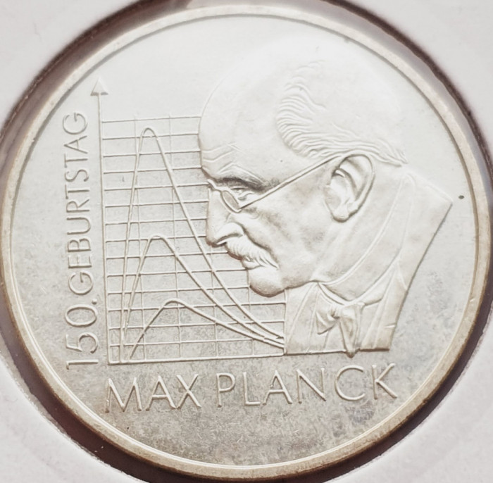 153 Germania 10 Euro 2008 Max Planck km 272 argint