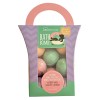 Set 8 Bile de Baie Efervescente Smoothie IDC Institute, 15g/buc, Afine, Mango, Mere Verzi, Capsuni - Relaxare si Parfum