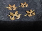 SEMN DE Arma Militar,Semn pt.grade militare vechi.Semn arma Marina MILITARA,set pereche semne arma vechi Rare Marina Militara,pret 2 buc
