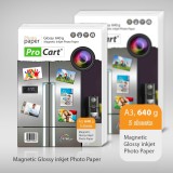 Hartie foto magnetica glossy 640g a3, ProCart