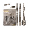 Set 8 Adaptoare Hex Powermat, 1/4&quot;, 3/8&quot;, 1/2&quot;, Otel, Suport Magnetic, Drivere Gaurit
