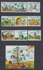 DESENE ANIMATE WALT DISNEY II 1986 LP. 1153 +1154 MNH foto