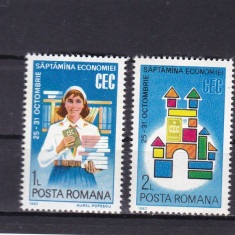 ROMANIA 1982 LP 1064 SAPTAMANA ECONOMIEI CEC SERIE MNH