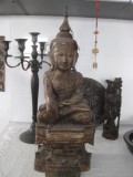 BUDDHA STATUETA INDIA SCULPTATA, , PICTATA CADOU COLECTIE