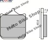 Placute Frana Moto MBS Sinter MCB721 Echivalent - Fata