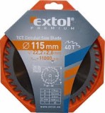 P&acirc;nză de fierăstrău circular 115mm cu dinți din carbură, 40 dinți
