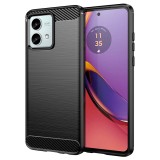 Cumpara ieftin Husa pentru Motorola Moto G84, Techsuit Carbon Silicone, Black