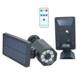 Cumpara ieftin Camera Supraveghere Falsa Solara cu LED, Senzor Miscare si Lumina, Telecomanda, 3 Moduri Iluminare, IP65, 10x6cm, Rohs