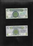 Set Iraq Irak 1(1984) + 1(1992) dinar unc