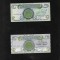 Set Iraq Irak 1(1984) + 1(1992) dinar unc