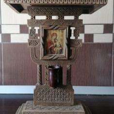 Troita cu candela lemn stil neoromanesc