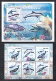 Sao Tome si Principe 2009 - Viața marină - Delfinii, Colita + Bloc, MNH