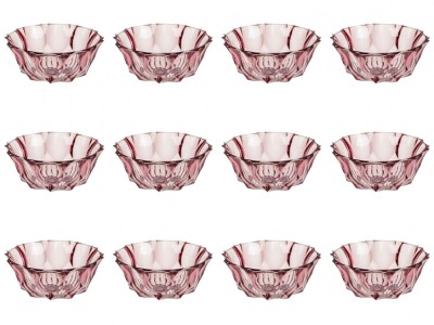 Set boluri, 12 piese, 290 ml, Plastic, Mov foto
