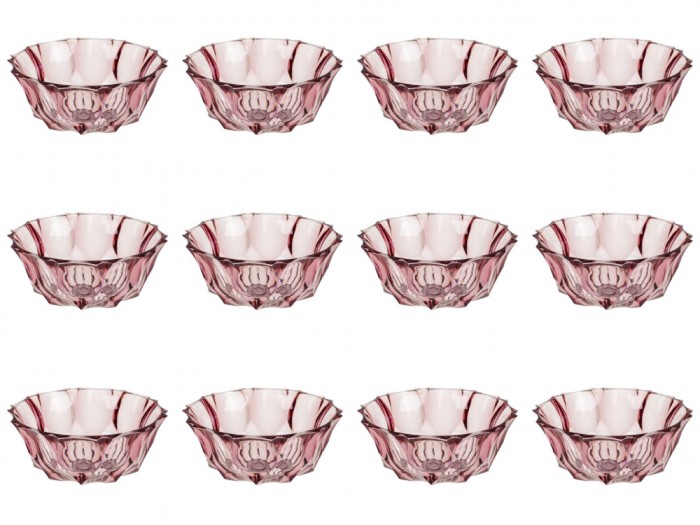 Set boluri, 12 piese, 290 ml, Plastic, Mov