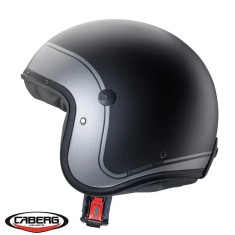 Casca open face pentru scuter - motocicleta (jet) Caberg model Freeride X Imola D5 negru/gun metal (titanium) mat (fibra de sticla) XS (53/54cm)