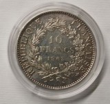 FRANTA . 10 FRANCS 1965 . DETALII EXCELENTE . #ARGINT . 25 GRAME .900/1000 .