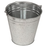 Galeata zincata 12L din metal, rezistenta la coroziune, pentru constructii