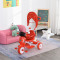HOMCOM Tricicleta pentru copii de 3-8 ani parasolar detasabil pliabil scaun pivotant cu muzica lumina rosie Sarcina Max. 25kg
