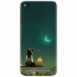 Husa silicon pentru Xiaomi Redmi 4A, Cat And Girl