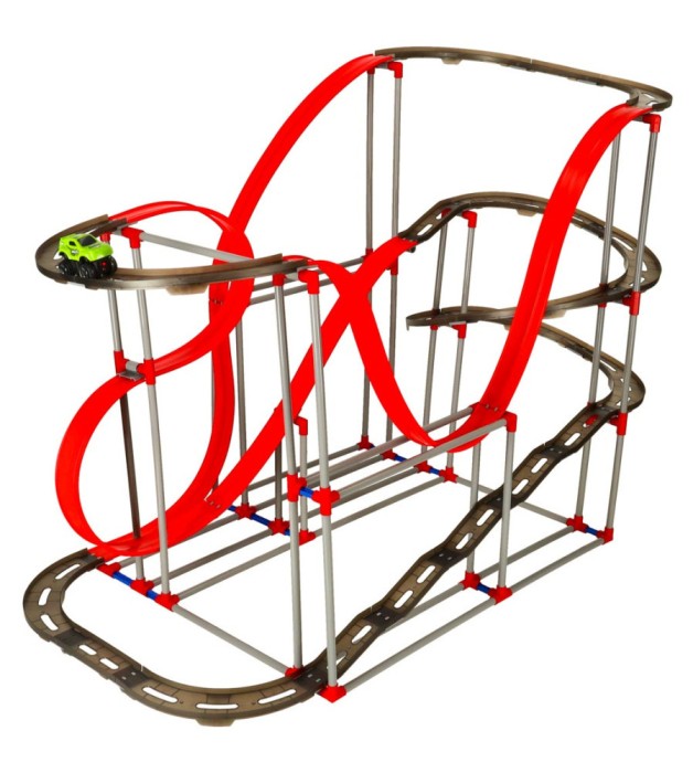 Set Pista de masinute antigravitatie, din 175 elemente, cu masinuta pe baterie