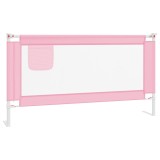 Cumpara ieftin Balustrada de protectie pat copii, roz, 160x25 cm, textil