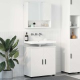 Cumpara ieftin Set de mobilier pentru baie 2 buc. Alb 61 x 35 x 64 cm