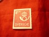 Timbru Suedia 1985 Uzuale Emblema Postei , 4 kr, Nestampilat