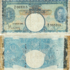 1941 (1 VII), 1 dollar (P-11) - Malaya!
