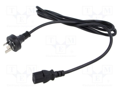 Cablu 3x0,75mm2 AS/NZS 3112 IEC C13 mamă PVC 1,8m POS foto