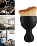 Perie profesionala pentru curatarea interiorului masinii, Zola&reg;, plastic si nailon, 10x4.5x2 cm, neagra