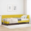 VidaXL Cadru de pat colțar cu saltea Galben 100 x 200 cm Catifea 3393914